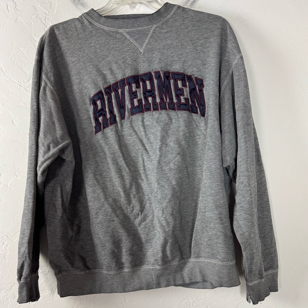 VTG Vintage‎ 90s Holloway Sweatshirt Knit Top Pullover Sweater Rivermen Fleece